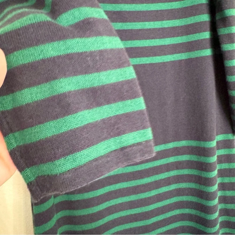 MICHAEL Michael Kors Striped Navy & Green Knit Dress Nautical Business Size L